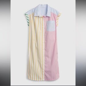 Gap Kids M EUC Mixed Striped Shirt Dress